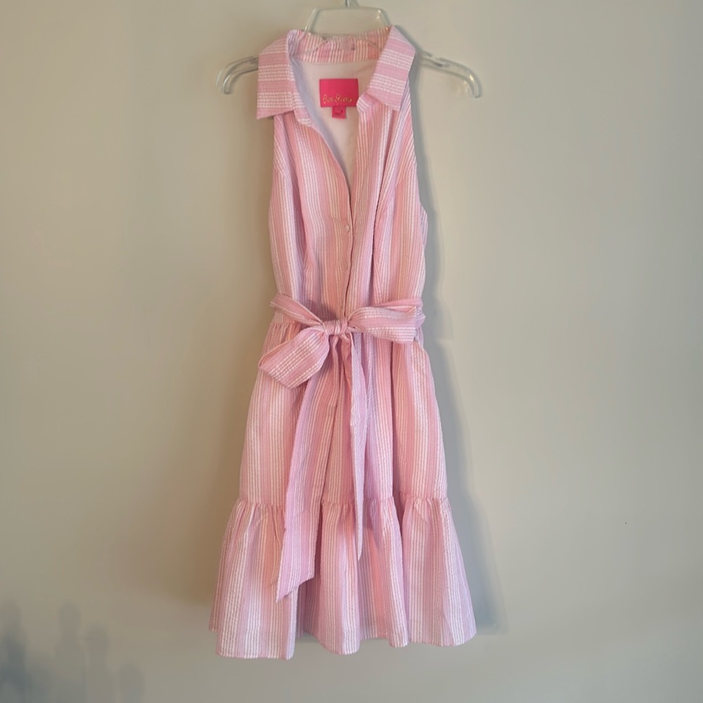 Lilly Pulitzer Seersucker dress size 6. Worn once.